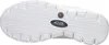 The bottom view of a white Skechers shoe sole. Produktbild-Vorschau