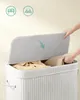 SONGMICS Koš na prádlo s víkem, bambus, vyjímatelný vak na Náhled obrázku produktu 7