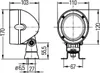 HELLA Arbeitsscheinwerfer 1GM 996 134-321 86,7mm 110mm Produktbild-Vorschau 9
