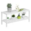 SONGMICS Bambusový stojan na boty 70x26x33 cm 2 úrovně Náhled obrázku produktu 3