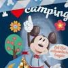 Mickey Mouse on a camping site with tents and flowers. Produktbild-Vorschau