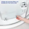 Heilmetz Duschkabine Runddusche Schiebetür 90x90x195cm Produktbild-Vorschau 3