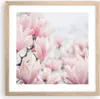Gerahmtes Poster - Rahmen in heller Eiche - Magnolie Blumen Produktbild-Vorschau 1