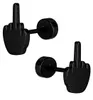 2 Ohrstecker Fakeplug Edelstahl Stinkefinger Ohrringe zum Produktbild-Vorschau 1