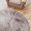 Tapis en Fourrure artificielle Interiyou Fargo Gris, rond, Voir les images du produit 3