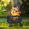 Relaxdays Feuerschale mit Funkenschutz, Garten & Terrasse, Produktbild-Vorschau 13