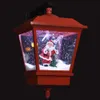 A red Christmas lantern with a Santa Claus figure inside, set against a dark background. Náhľad obrázku produktu