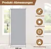 Jopassy Senkrechtmarkise Grau 100 x 240cm Vertikalmarkise Produktbild-Vorschau 2
