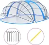 vidaXL Cupola ovale per piscina 530x410x210 cm Anteprima dell’immagine prodotto 1