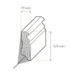 Kosche | Sockelleiste | Massivholz | 19 x 120 x 2400 mm | Produktbild-Vorschau 2