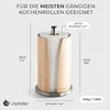 EXITOSO Küchenrollenhalter - Bambus + Edelstahl - stehend Produktbild-Vorschau 10
