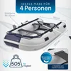 ArtSport Schlauchboot 3,20 m für 4 Personen mit 2 Sitzbänke Produktbild-Vorschau 3