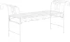 Gartenbank Cossila 70x147x46 cm Metallbank 200 kg Weiß Produktbild-Vorschau 1