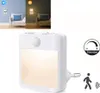 A collage showing a night light in use in a room and a close-up of the product with feature icons. Voir les images du produit