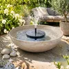 Solar Brunnen Set inkl. Akku - 45 cm flache Schale in sand Produktbild-Vorschau 4