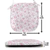 ABAKUHAUS Shabby Flora Polster für Esszimmerstühle, Rosa Produktbild-Vorschau 4