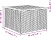 vidaXL 13-tlg. Garten-Sofagarnitur mit Kissen Schwarz Poly Produktbild-Vorschau 7
