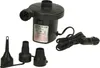 A black electric air pump with accessories and a car adapter is shown on a white background. Náhled obrázku produktu