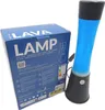 FISURA Weiße blaue Lavalampe. Schwarzer Sockel blaue Produktbild-Vorschau 4