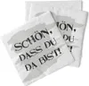 Sovie HORECA Serviette "Schön, dass du da bist" aus Tissue Produktbild-Vorschau 4