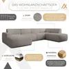 AX LIVING XXL Sofa U Form Didim Beige 378cm breit modern & Produktbild-Vorschau 5