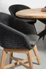Casa Padrino Luxus Gartentisch Naturfarben / Schwarz Ø 160 Produktbild-Vorschau 5