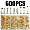 600 PIÈCES Assortiment Mâle Femelle Fiche plate Fil Voir les images du produit 1