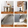 Manuelle Milchschaum, 800ml Edelstahl Milk Frother Produktbild-Vorschau 4