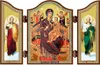 1448 Gottesmutter All Königen Holz Triptychon Orthodox Produktbild-Vorschau 1
