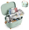 Relaxdays Scatola per medicinali, 4 scomparti, inserto Anteprima dell’immagine prodotto 1