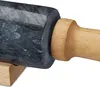 Relaxdays Nudelholz Marmor, Griffe aus Holz, Teigroller zum Produktbild-Vorschau 8