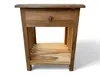 A wooden nightstand with a drawer and an open shelf. Náhľad obrázku produktu