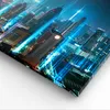 Bild auf Leinwand - Leinwandbild - Stadt Nacht Straße - Produktbild-Vorschau 5