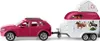 A toy car and trailer set for transporting horses. Produktbild-Vorschau