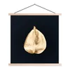 MuchoWow® Textilposter Blätter - Schwarz und Gold - Schwarz Produktbild-Vorschau 1