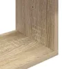 vidaXL Nástěnná police Sonoma, dubový Imitace, 60 x 11 x 60 Náhled obrázku produktu 6