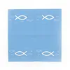 itenga Servietten Fisch HELLBLAU Weiß 30 x 30 cm 3-lagig 40 Produktbild-Vorschau 4