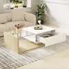 STILVORA Couchtische Hochglanz Satztisch mit LED-Licht, Produktbild-Vorschau 1