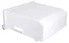 A white plastic drawer, likely for a refrigerator or freezer, is shown in a studio setting against a white background. Produktbild-Vorschau