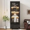 Sweiko Vitrines avec portes vitrées et éclairage Voir les images du produit 1