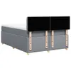 Boxspringbett mit Matratze Hellgrau 140x190 cm Stoff Produktbild-Vorschau 8