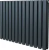Oválný trubkový radiátor - 600 mm x 780 mm - antracitově Náhled obrázku produktu 1