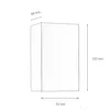 A line drawing of a rectangular outdoor light fixture with dimensions indicated. Produktbild-Vorschau