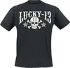 Lucky 13 T-Shirt Herren Skull Stars schwarz L Produktbild-Vorschau 3