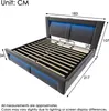 A diagram of a bed with dimensions overlaid. Produktbild-Vorschau