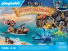 A Playmobil advent calendar box depicting a pirate scene with a boat, octopus, and treasure. Anteprima dell’immagine prodotto