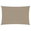 vidaXL Sonnensegel Oxford-Gewebe Rechteckig 2x4 m Taupe Produktbild-Vorschau 8