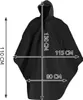 Regen-Poncho mit Kaputze Schirm Kordelzug Fahrhrad Wandern Produktbild-Vorschau 2
