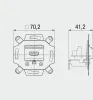 Scatola di connessione HDMI Rutenbeck, singola, da incasso, Anteprima dell’immagine prodotto 2
