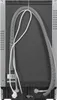 The back view of a dishwasher showing hoses and power cord. Produktbild-Vorschau